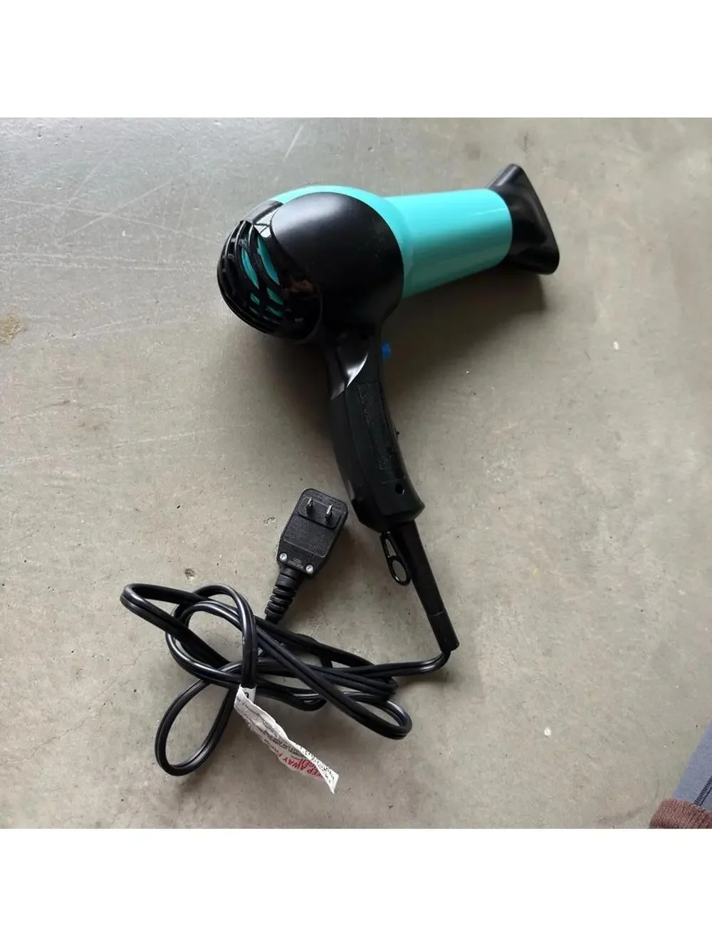 Conair 1875 Watt Mid-Size Hair Dryer / teal